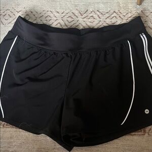 Avia Black Women's Shorts with White Accents
